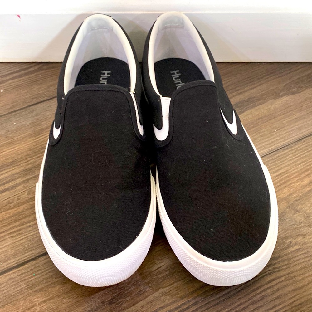 Hurley Women's Kayo Canvas Sneakers, size 9.5, color black